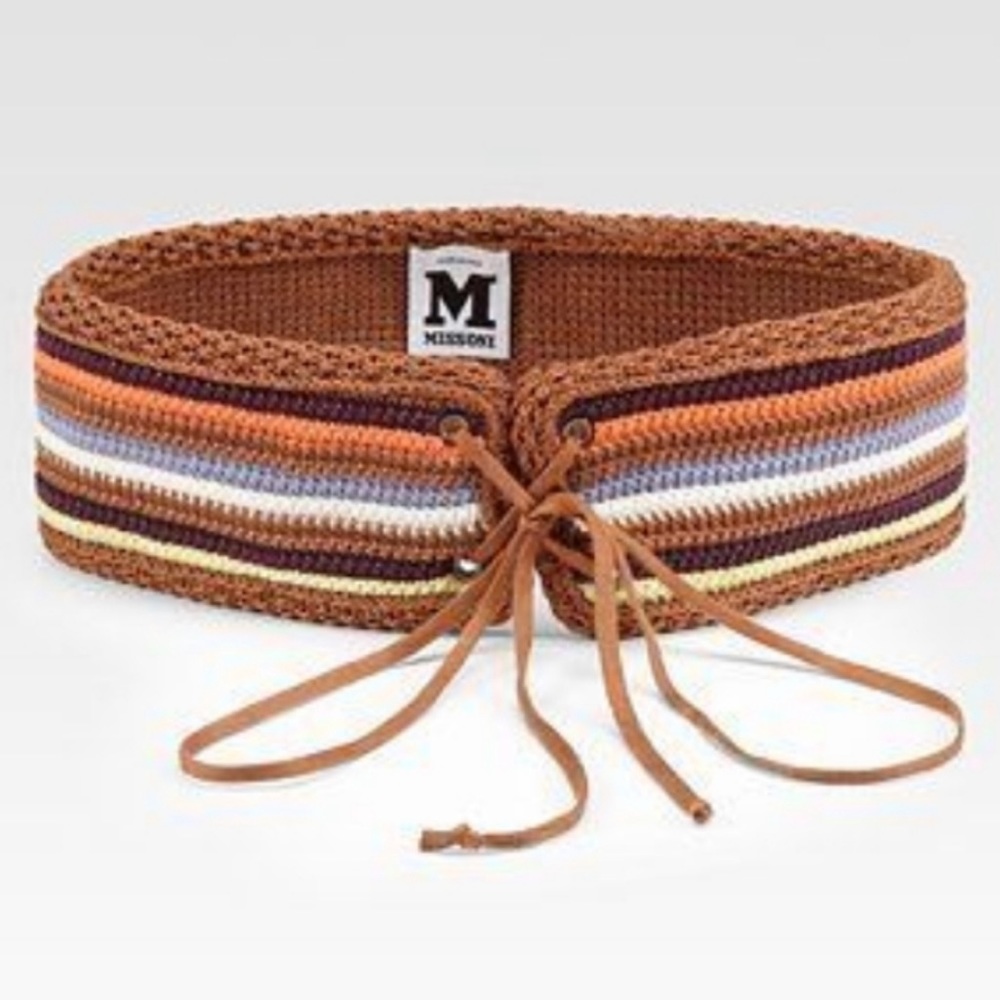 Missoni crochet belt